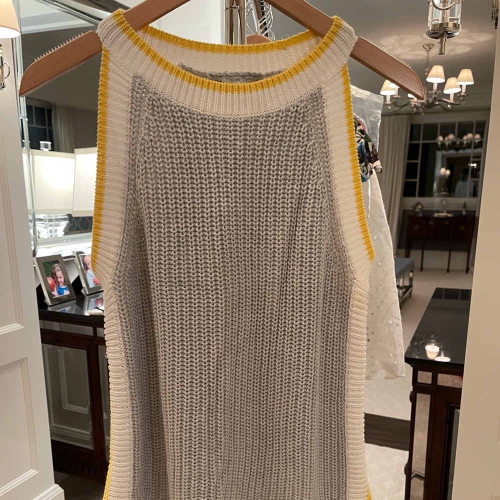 NWT Autumn Cashmere Cotton halter sweater